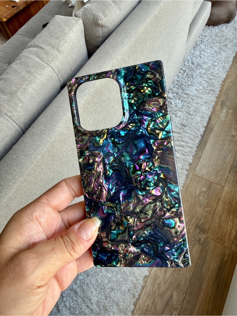 FLAUNT Abalone Shell Square iPhone 13 PRO MAX Case